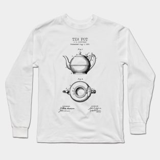 TEA POT patent Long Sleeve T-Shirt